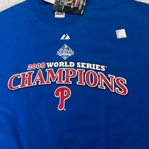 NWT 2008 World Champions Philadelphia Phillies XL